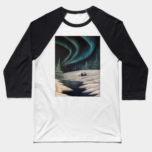 Aurora Borealis Baseball T-Shirt